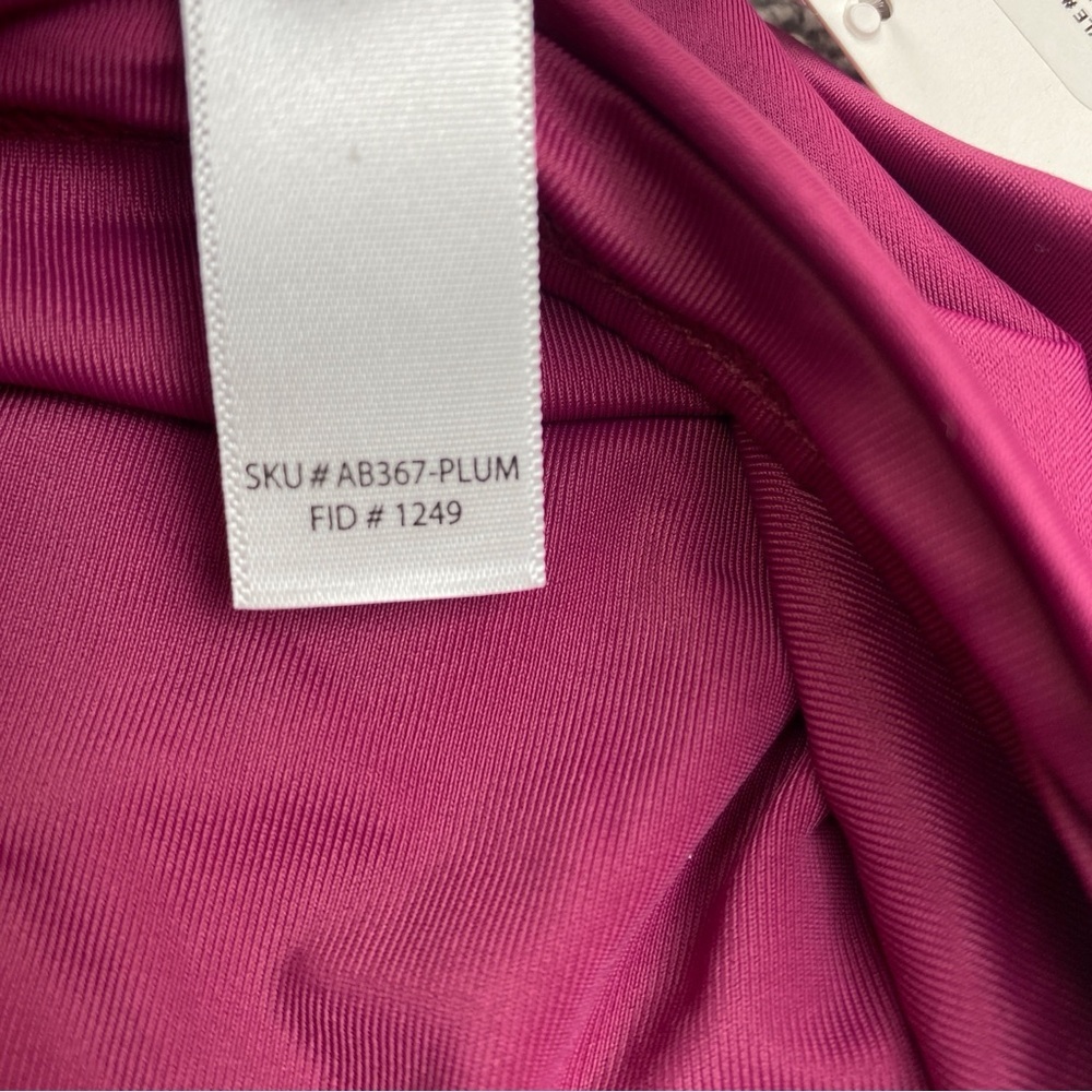 Andie The Caicos Bottom Womens Medium Purple High Waisted Hi Cut Swim AB367-PLUM - Picture 3 of 10
